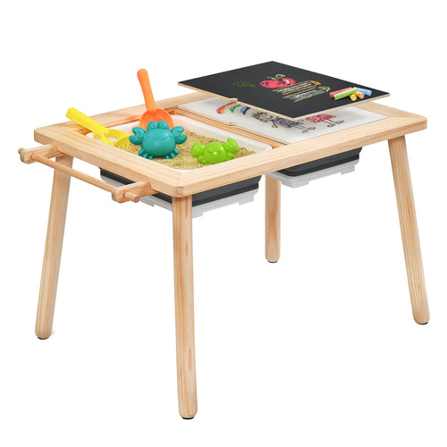 3-Piece Multifunction Activity Table and Chair Set