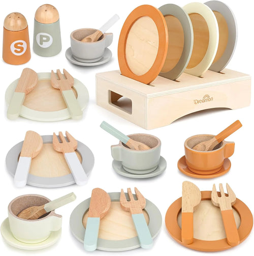 27 PCS Wooden Kitchen Set 
