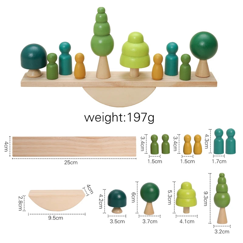 Wooden Natural Simulated Forest and Homes Blocks 