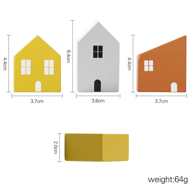 Wooden Natural Simulated Forest and Homes Blocks 