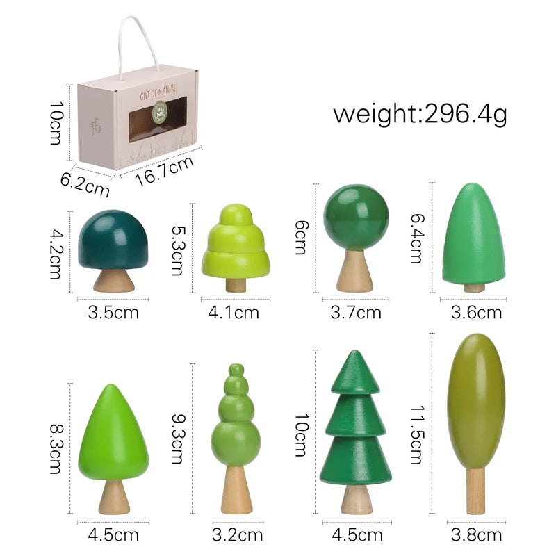 Wooden Natural Simulated Forest and Homes Blocks 